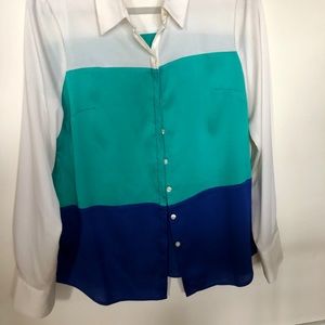 Ann Taylor tri-color shirt